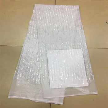 Doprava zadarmo Afriky čipky tkaniny vysokej kvality francúzsky guipure čipky textílie nový príchod Nigérijský flitrami čipky textílie pre strán