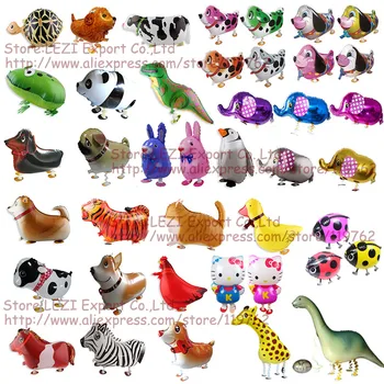 Doprava zadarmo chôdza pet zvierat Fóliový balón Narodeninovej Party Dekorácie, Balóny, hračky pre deti hot predaj Rusko, Spojené Štáty