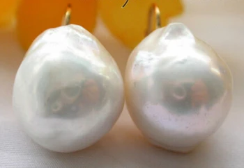 Doprava zadarmo, Chýba čaro 0000133 Skutočný charakter barokovej biela keshi reborn pearl náušnice