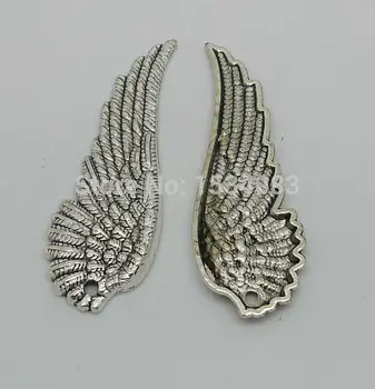 Doprava zadarmo Drahých silné Eagle anjel krídla kúzlo prívesok 3ks 52*19 mm antique silver fit náramok, náhrdelník kovové šperky