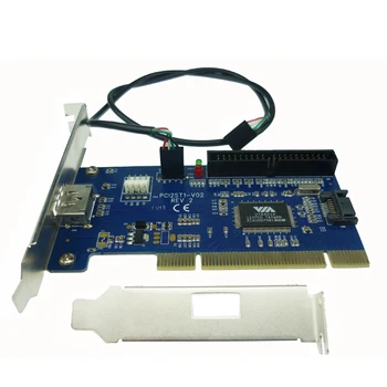 Doprava zadarmo, eSATA+USB Combo port PCI card interné SATA+IDE hybrid RAID karty 40pin pci power esata