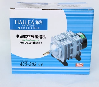 Doprava zadarmo Hailea ACO-308 Elektromagnetické Akvárium Kompresor Čerpadla 55L/min 220V 30W 0.025 Mpa min