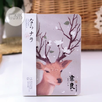 Doprava zadarmo Japonský štýl estetické malé čerstvé nuded tento doodle tsmip notebook papiernictvo billbook whellote mačka jeleň denník
