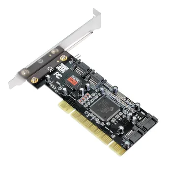 Doprava zadarmo karty PCI 4 Portu SATA pridať na Kartu s Sil 3114 Chipset Kompatibilný s PCI Špecifikácia, revízie 2.2 na počítači