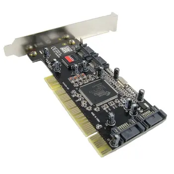 Doprava zadarmo karty PCI 4 Portu SATA pridať na Kartu s Sil 3114 Chipset Kompatibilný s PCI Špecifikácia, revízie 2.2 na počítači