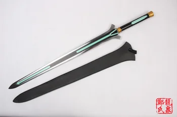 Doprava zadarmo Kirito to Sword Art Online Poradové Rozsahu Film Real Steel Kožený Plášť Cosplay Rekvizity-2017 Najnovšie Dodanie