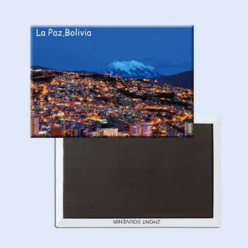 Doprava zadarmo La Paz Bolívia Cestovné Chladničky Magnety 21133,Suveníry z Celosvetovej Turistické Krajiny
