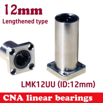 Doprava zadarmo LMK12LUU dlho typ 12 mm príruba lineárne ložiská CNC Lineárne Bush