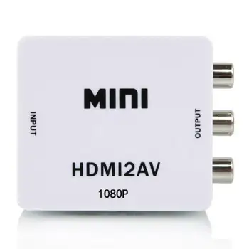 Doprava zadarmo Mini Kompozitné 1080P HDMI RCA Audio Video AV CVBS Adaptér Converter Pre TV