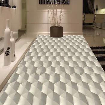 Doprava zadarmo Moderné 3D geometrické abstraktné vzor podlahy, tapety, spálňa, kuchyňa dekorácie non-slip samolepiace poschodí nástenná maľba