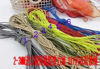 Doprava zadarmo najvyššej kvality 10 metrov farebné HOBBY ručné materiálov kolo elastické gumové lano elastické pásme priemeru 3 mm