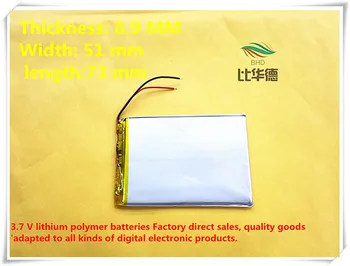 (doprava zadarmo)Polymer lithium batérie 4000MAH 3,7 V 895173 môže byť prispôsobený veľkoobchod CE, FCC, ROHS MKBÚ certifikácie kvality