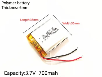 Doprava zadarmo Polymérová batéria 700 mah 3.7 V 603035 smart home Li-ion batéria pre dvr GPS, mp3, mp4