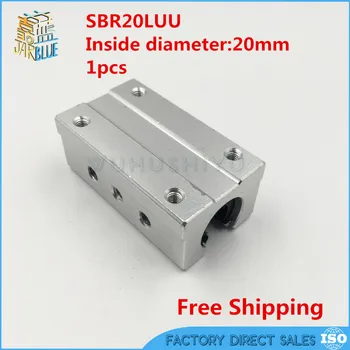 Doprava zadarmo SBR20LUU SBR20L 20 mm lineárne guľkové ložisko zasuňte jednotku 20 mm lineárne ložiská blok