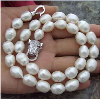 Doprava zadarmo >>>>>SINGLE STRAND 11-13mm prírodné south sea biela barokový perlový náhrdelník
