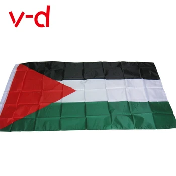 Doprava zadarmo xvggdg Veľké Palestíny Vlajka Polyester 150 x 90 cm Palestínskej Gaze