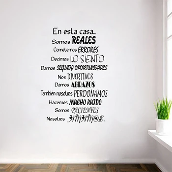Doprava zadarmo španielskej Steny Odtlačkový Samolepky - Sk Esta Casa Domáce dekorácie na stenu umenie nálepky