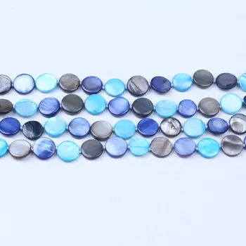 Doprava zdarma celkom farebné 13mm mince tvar shell náhrdelník multi layer vyhlásenie choker náhrdelník sea shell perly DIY šperky