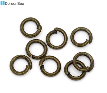 Doreen Box Krásne 1500 Bronz Tón Otvoriť Skok Krúžky 4 mm Dia. Nálezy (B10368)