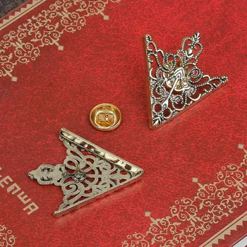 DoreenBeads 1Pair Kovové Odznaky Kravatu Tac Klope Batohu Pin Starožitné Brošne Bronzový hrot šípu Filigránske Košele, Blúzky, Príslušenstvo