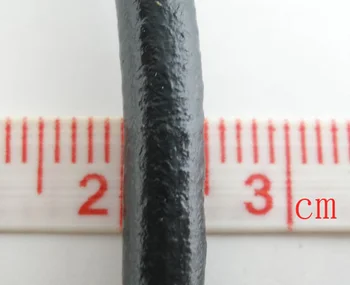 DoreenBeads Čierny Okrúhly Reálnom Kožené Šperky Kábel, 5 mm 5M dĺžka (B03444), yiwu