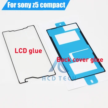 Dower Mi Predný LCD Zadný Kryt Vodotesné Lepidlo Celý Súbor Pásky, Nálepky Pre SONY Xperia Z5 Kompaktný E5803 E5823 Z5mini Z5C