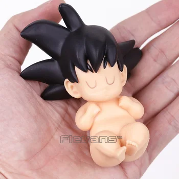 Dragon Ball Z Spanie Dieťa Son Goku Mini PVC Obrázok Zberateľskú Model Hračka 8.5 cm (v Taška funkcie opp)