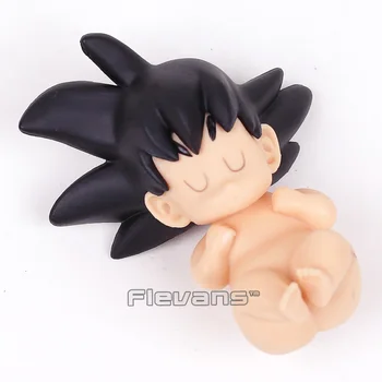 Dragon Ball Z Spanie Dieťa Son Goku Mini PVC Obrázok Zberateľskú Model Hračka 8.5 cm (v Taška funkcie opp)