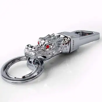 Dragon keychain krúžok na kľúče kvalitné auto prívesok na kľúč držiteľa tvorivé sleutelhanger chaveiro llaveros hombre nohavice pracka
