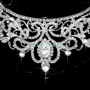 Drahokamu Kráľ Koruny Tiara Svadobný Sprievod Svadobné Diamante Headpiece Šperky Tiara #Y51#