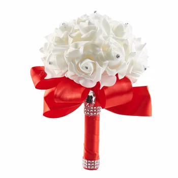 Dressv Najlepšie Korálkové Rose Svadobné Kytice Kvetov, Viac Farieb Pre Svadobné Svadobné Kytice