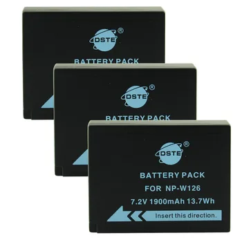 DSTE 3KS NP-W126 np-w126 NP-W126S np-w126s Fotoaparát Batérie pre Fuji HS50 HS35 HS33 HS30EXR XA1 XE1 X-Pro1 XM1 X-T10