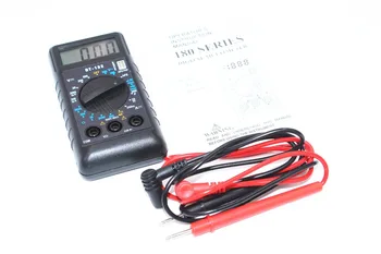 DT182 Extra Mini Digitálny Multimeter s Bzučiak ochrana proti Preťaženiu Vrecku Napätie Ampér Ohm Meter DC AC LCD Prenosný