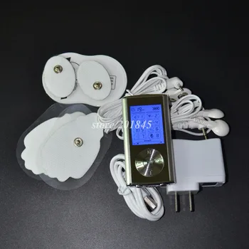 Dual-Channel 8Mode Electri Telo Masážneho Chudnutie DESIATKY Akupunktúra Stroj+1Pc Očná Maska Vodivé Elektródy Pad