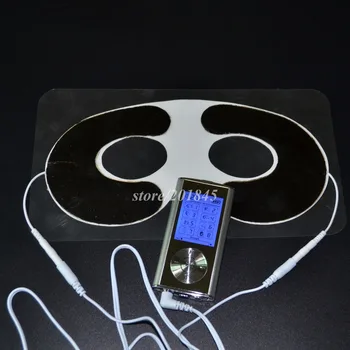 Dual-Channel 8Mode Electri Telo Masážneho Chudnutie DESIATKY Akupunktúra Stroj+1Pc Očná Maska Vodivé Elektródy Pad