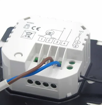 Dual Sensor Programovateľné EÚ termostat ventil pre vykurovacie systémy