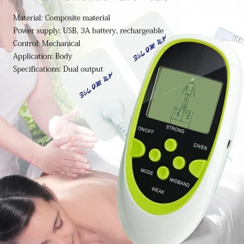 Dual-Výstup Elektrické Masér Elektrické Stimulátor celého Tela a Relaxáciu Svalovej Terapie Masér Masáž Pulz desiatky Akupunktúra