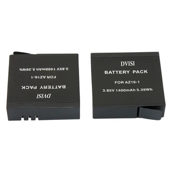 DVISI 2ks/set 3.85 V 1400mAh Li-ion nabíjateľné batérie s Duálny USB Nabíjačka pre Xiao YI YII 4K Akcia Fotoaparát II 2