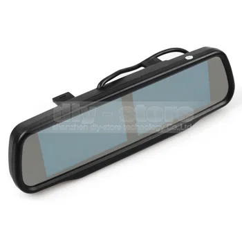 Dvojitý Displej 4.3 palcový TFT LCD displej Spätné Auto Zrkadlo Monitor + Auto parkovacia Kamera pre Zadné/ Predné / Bočné Pohľad Kamery