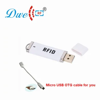 DWE CC RF USB RFID Čítačku Pre Android Mini 125khz TK4100 alebo 13.56 mhz MF NFC Prenosný Skener Typ C P01