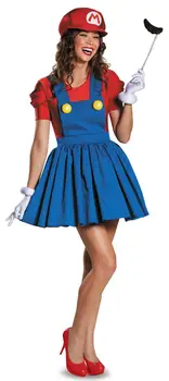 Dámske Dospelých Super Mario A Luigi Robotníkov Páry Maškarné Kostýmy Oblečenie 88528
