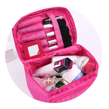 Dámske Módne Prenosné Make-Up Double Zips Na Osobitný Účel Veľké Vrecko, Nylon Box Tašky Pre Cestovné Kozmetické Skladovanie Prípadoch Produkt