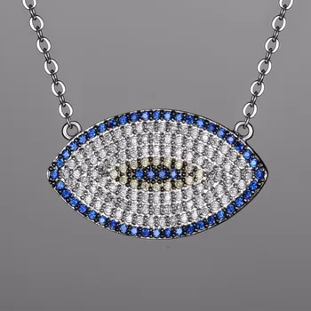Dámske Módne Šperky turecký Blue eye CZ Zirkónmi Svadobné Svadobné Prívesky, Náhrdelníky Matiek, Vianoce, Narodeninové Darčeky