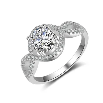 Dámy Jemné Šperky S925 Šterlingov Strieborné Prstene Pre Ženy Krútiaci Moment Rameno Krúžok Svadobné Svadobné Šperky, Zásnubné Luxusné Príslušenstvo