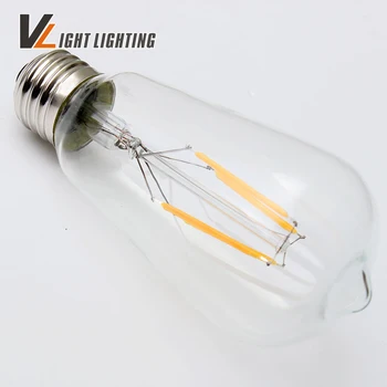 E27 Starožitné LED Edison Žiarovka 220V Retro LED Žiaroviek Svetla Vintage LED Sklo, Žiarovky Lampy 2W 4W 6W 8W vlákna Svetlo Lampy