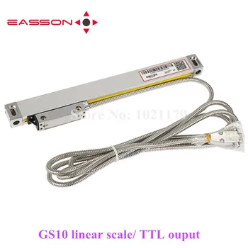 Easson GS10 lineárne line senzor DRO digitálne lineárne stupnice sústruh frézka GS10 TTL na 0,005 mm 5um lineárne sklo encoder pravítko