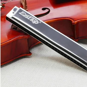 Easttop 24 Otvor Tremolo Harmonica 1pcs Kľúč A# B C C# D D# E F# G# pre vybrať Armonica Profesionálne harfa T2403