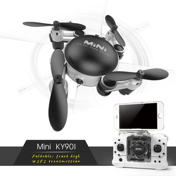 EBOYU(TM) KY901 Mini Skladacia Drone Rc Selfie Drone s Wifi FPV HD Kamera nadmorská Výška Podržte&Data Režim RC Quadcopter Drone