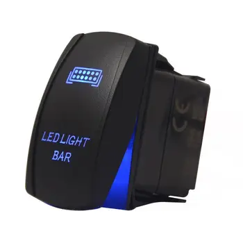 EE podporu 12V 20A Laser Tlačidlo Rocker Prepínač, Modré LED Panel Svetlo Auto Auto Styling XY01