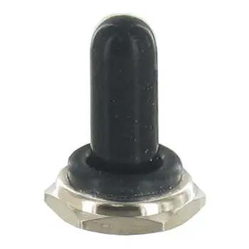 EE podporu 5 ks 12 mm Čierna Guma Kolískový Prepínač Gombík Klobúk Vodotesný Boot Kryt Spp Predaj XY01